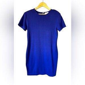 Preview Collection Womens Size S CLASSIC Royal Blue Wool Bld Dress